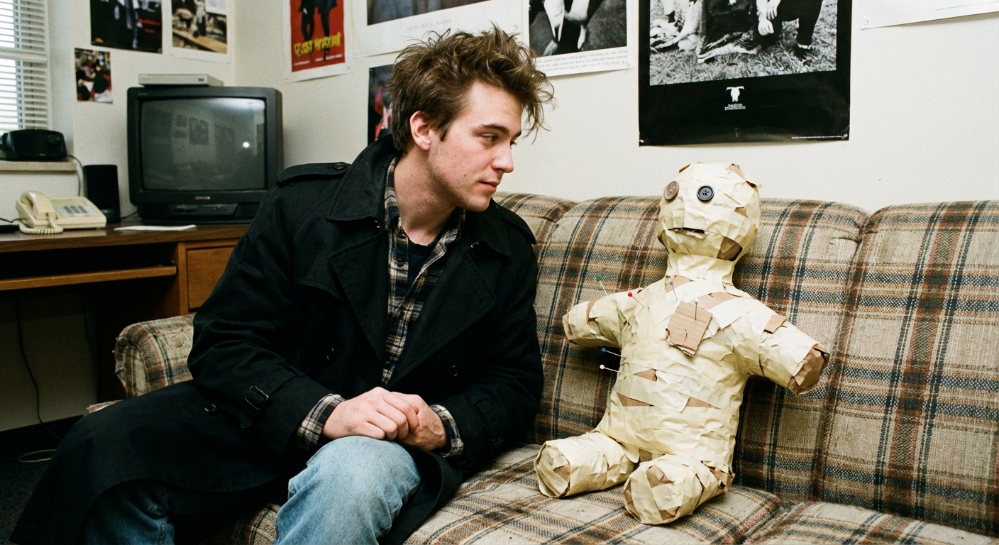 The sacred masking tape effigy